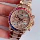 JH Factroy Rolex Iced Out Diamond Everose Watch Rainbow Bezel Swiss Made (3)_th.jpg
